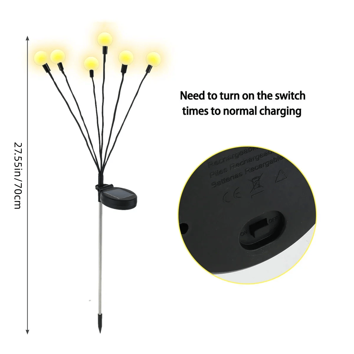 49% OFF🔥🔥IP65 Waterproof Solar Powered Firefly Light